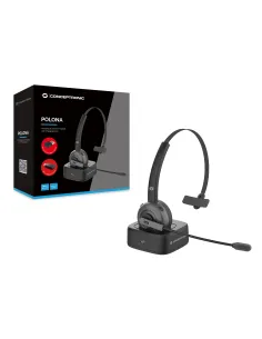 Conceptronic POLONA03BDA auricular y casco Auriculares Inalámbrico Diadema Oficina Centro de llamadas Bluetooth Base de carga 2