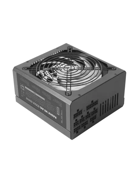 Tacens RADIX VII AG 800, Fuente Alimentación Full Modular 800W ATX, 10 Años Garantía, 80Plus Silver, +87% Eficiencia,