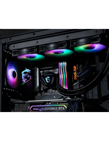 MSI MAG-CRLQD-360R2 sistema de refrigeración para ordenador Placa base, Procesador Kit de refrigeración líquida 12 cm Negro