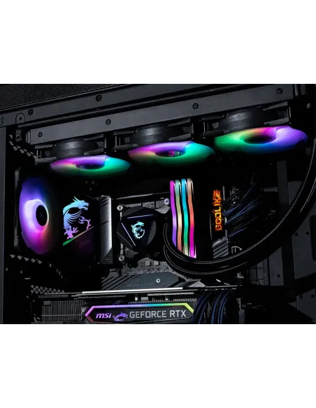 MSI MAG-CRLQD-360R2 sistema de refrigeración para ordenador Placa base, Procesador Kit de refrigeración líquida 12 cm Negro