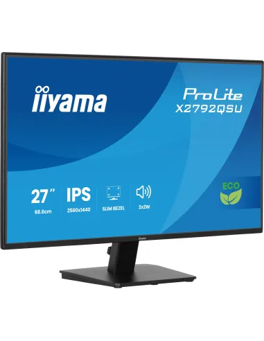iiyama ProLite X2792QSU-B1 pantalla para PC 68,6 cm (27") 2560 x 1440 Pixeles Quad HD Negro