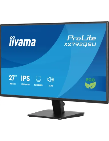 iiyama ProLite X2792QSU-B1 pantalla para PC 68,6 cm (27") 2560 x 1440 Pixeles Quad HD Negro