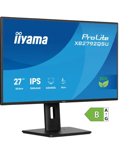 iiyama ProLite XB2792QSU-B1 pantalla para PC 68,6 cm (27") 2560 x 1440 Pixeles Quad HD Negro