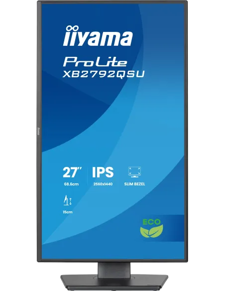 iiyama ProLite XB2792QSU-B1 pantalla para PC 68,6 cm (27") 2560 x 1440 Pixeles Quad HD Negro