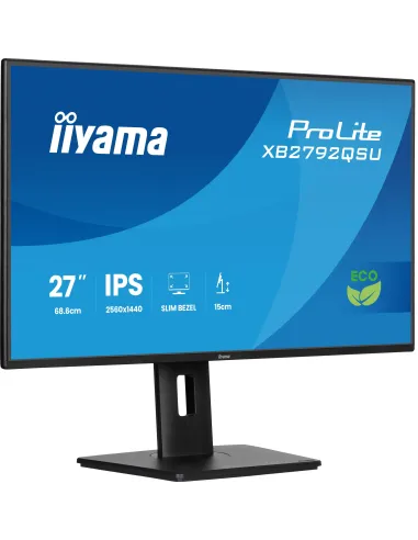 iiyama ProLite XB2792QSU-B1 pantalla para PC 68,6 cm (27") 2560 x 1440 Pixeles Quad HD Negro