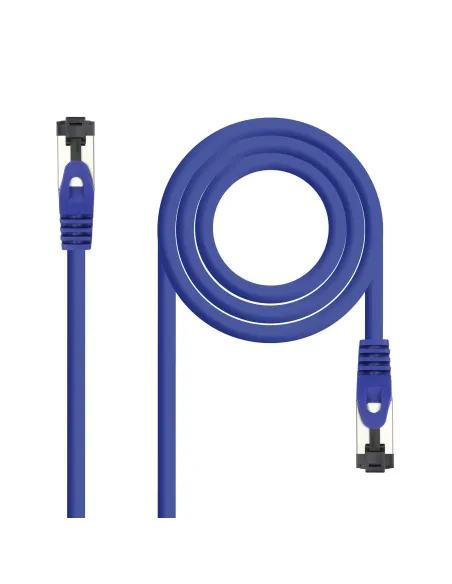 Nanocable Cable de Red Latiguillo Cat.8.1 2GHz LSZH SSTP AWG26, Azul, 25 cm