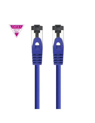 Nanocable Cable de Red Latiguillo Cat.8.1 2GHz LSZH SSTP AWG26, Azul, 25 cm