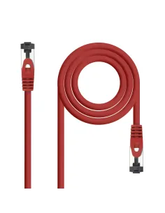 Nanocable Cable de Red Latiguillo Cat.8.1 2GHz LSZH SSTP AWG26, Rojo, 25 cm
