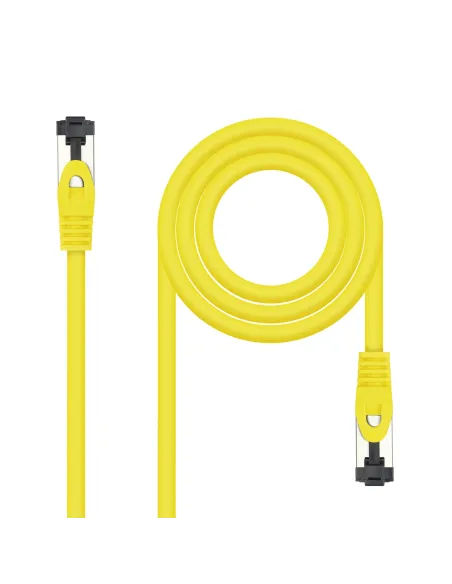 Nanocable Cable de Red Latiguillo Cat.8.1 2GHz LSZH SSTP AWG26, Amarillo, 25 cm