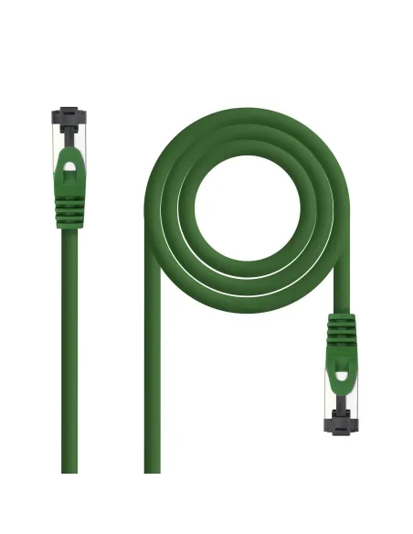 Nanocable Cable de Red Latiguillo Cat.8.1 2GHz LSZH SSTP AWG26, Verde, 30 cm