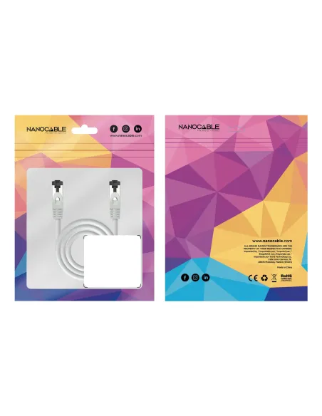 Nanocable Cable de Red Latiguillo Cat.8.1 2GHz LSZH SSTP AWG26, Gris, 1 m