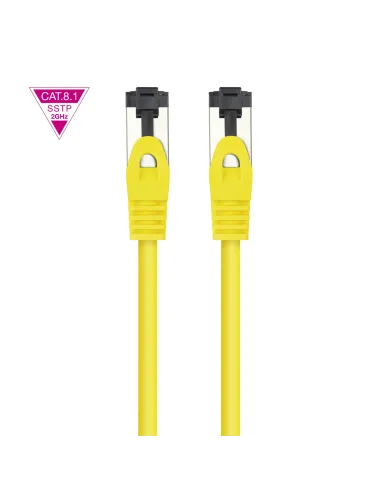 Nanocable Cable de Red Latiguillo Cat.8.1 2GHz LSZH SSTP AWG26, Amarillo, 1 m