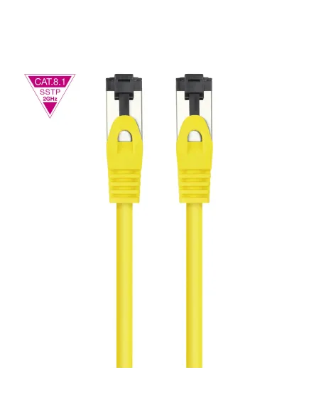 Nanocable Cable de Red Latiguillo Cat.8.1 2GHz LSZH SSTP AWG26, Amarillo, 1 m