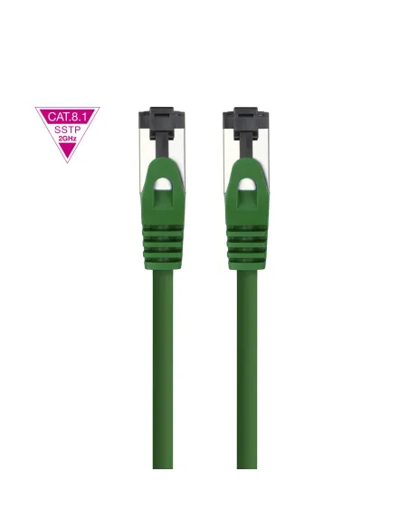 Nanocable Cable de Red Latiguillo Cat.8.1 2GHz LSZH SSTP AWG26, Verde, 2 m