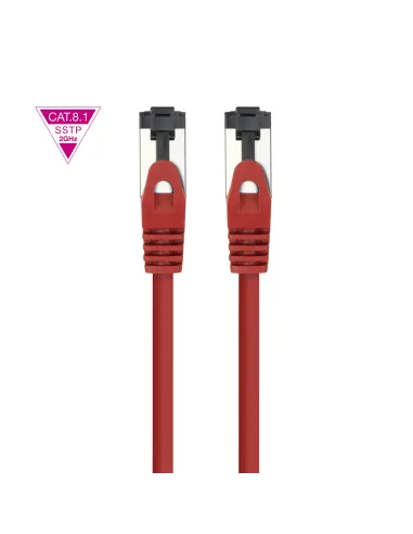 Nanocable Cable de Red Latiguillo Cat.8.1 2GHz LSZH SSTP AWG26, Rojo, 2 m