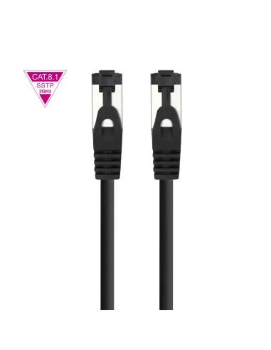 Nanocable Cable de Red Latiguillo Cat.8.1 2GHz LSZH SSTP AWG26, Negro, 10 m