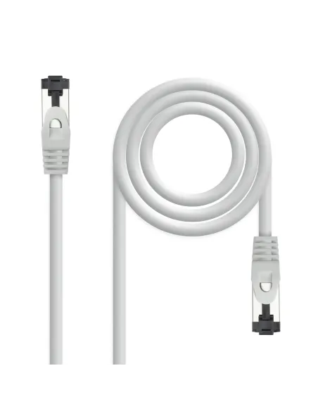 Nanocable Cable de Red Latiguillo Cat.8.1 2GHz LSZH SSTP AWG26, Gris, 15 m