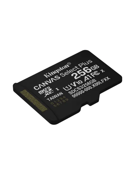 Kingston Technology 256GB micSDXC Canvas Select Plus Gen3 150R A1 (Adaptador de SD no incluido)