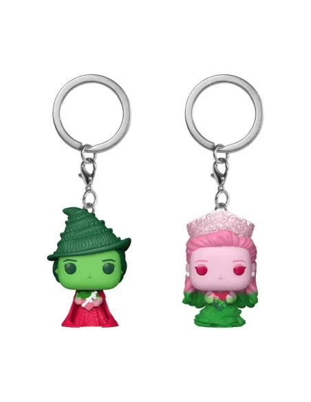 Funko pop keychain llavero cine wicked elphaba thropp & glinda upland