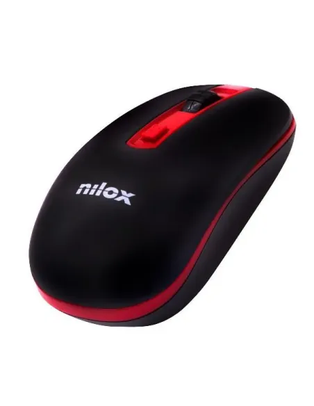 Nilox MOUSE WIRELESS BLACK RED 1600 DPI
