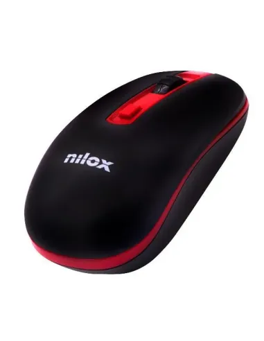 Nilox MOUSE WIRELESS BLACK RED 1600 DPI