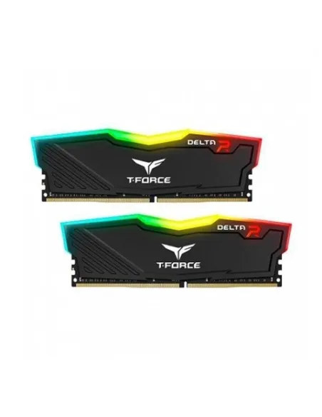 Memoria ram ddr4 16gb 2x8gb 3600mhz teamgroup delta rgb - negro - cl 18 - 1.35v tf3d416g3600hc18jdc01