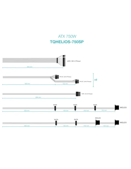 TooQ Fuente de alimentación ATX 750W APFC 80Plus Bronze