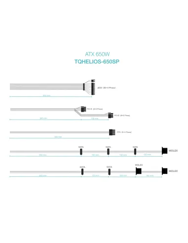 TooQ Fuente de Alimentación ATX 650W APFC 80Plus Bronze