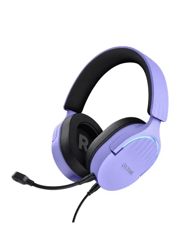 Trust GXT 490P FAYZO Auriculares Alámbrico Diadema Juego USB tipo A Negro, Púrpura