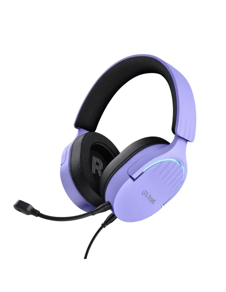 Trust GXT 490P FAYZO Auriculares Alámbrico Diadema Juego USB tipo A Negro, Púrpura