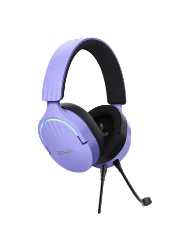 Trust GXT 490P FAYZO Auriculares Alámbrico Diadema Juego USB tipo A Negro, Púrpura