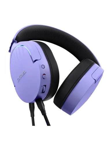 Trust GXT 490P FAYZO Auriculares Alámbrico Diadema Juego USB tipo A Negro, Púrpura