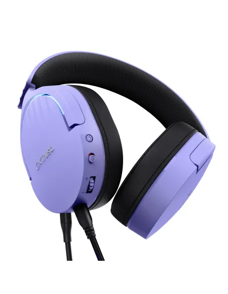 Trust GXT 490P FAYZO Auriculares Alámbrico Diadema Juego USB tipo A Negro, Púrpura