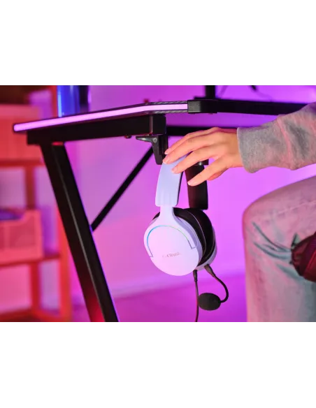 Trust GXT 490P FAYZO Auriculares Alámbrico Diadema Juego USB tipo A Negro, Púrpura