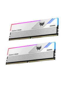 Memoria ram ddr5 64gb 2x32gb predator vesta2 - udimm - 6000mhz  cl 30 silver rgb