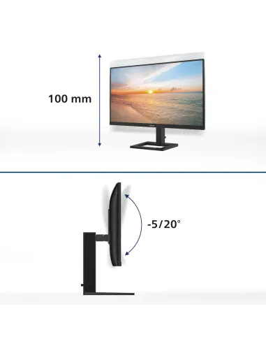 Philips 1000 series 27E1N1800AE 00 pantalla para PC 68,6 cm (27") 3840 x 2160 Pixeles 4K Ultra HD LED Negro