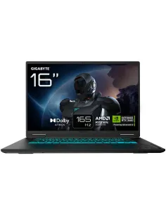 GIGABYTE GAMING A16 Portátil – 16", 165Hz WUXGA, Ryzen 7 260, RTX 5070, 32GB DDR5 5200MHz, SSD Gen4 de 1TB, DOS, Garantía de 2