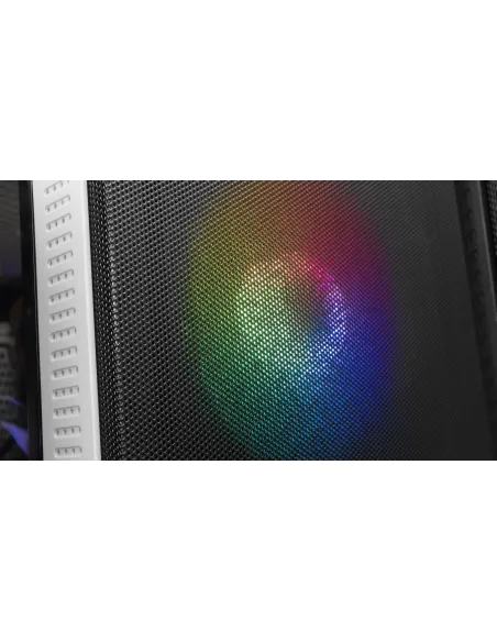 Mars Gaming MCZW, Caja PC Compacta Premium, MicroATX, Panel+Frontal Mesh, Blanco