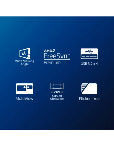 Philips E Line 346E2CUAE 00 pantalla para PC 86,4 cm (34") 3440 x 1440 Pixeles Wide Quad HD+ LCD Negro