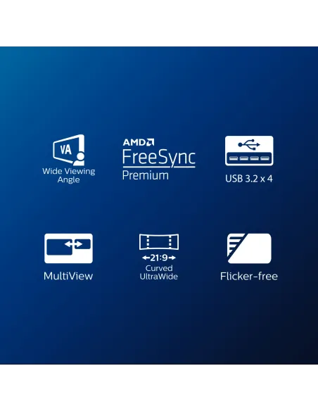 Philips E Line 346E2CUAE 00 pantalla para PC 86,4 cm (34") 3440 x 1440 Pixeles Wide Quad HD+ LCD Negro