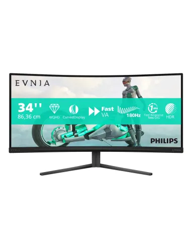 Philips Evnia 34M2C3500L 00 pantalla para PC 86,4 cm (34") 3440 x 1440 Pixeles Wide Quad HD LCD Negro