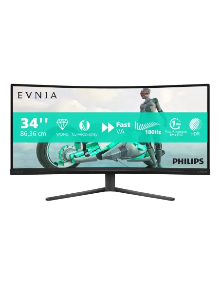 Philips Evnia 34M2C3500L 00 pantalla para PC 86,4 cm (34") 3440 x 1440 Pixeles Wide Quad HD LCD Negro