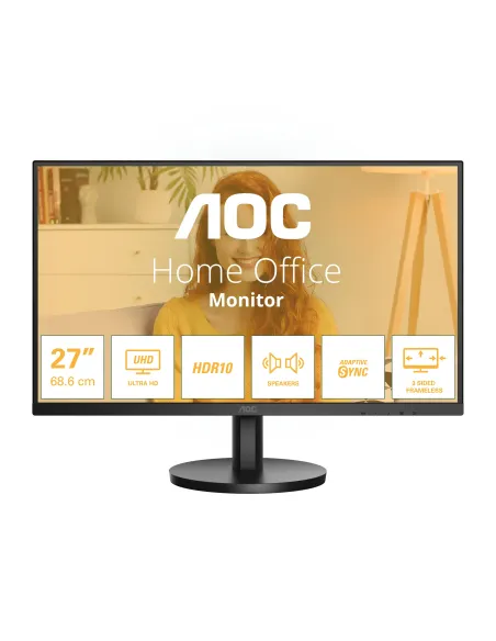 AOC B3 U27B3A pantalla para PC 68,6 cm (27") 3840 x 2160 Pixeles 4K Ultra HD LCD Negro