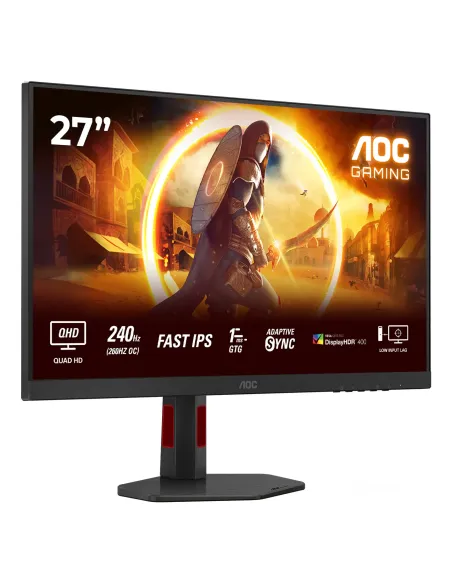 AOC G4 Q27G4ZR pantalla para PC 68,6 cm (27") 2560 x 1440 Pixeles Quad HD LED Negro, Rojo