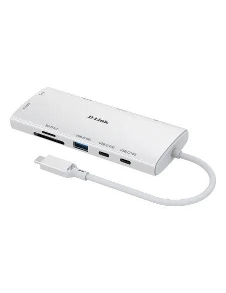 D-Link DUP-A01 hub de interfaz USB 3.2 Gen 1 (3.1 Gen 1) Type-C 10000 Mbit s Blanco