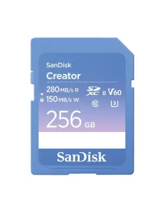 Tarjeta memoria secure digital sdxc 256gb sandisk creator v60 clase 10 uhs - ii u3
