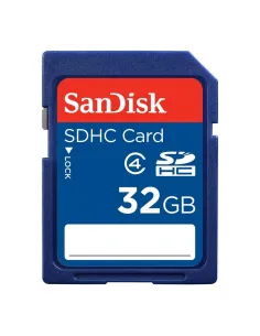 Tarjeta memoria secure digital sd 32gb sandisk clase 4 sdhc