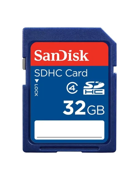 Tarjeta memoria secure digital sd 32gb sandisk clase 4 sdhc