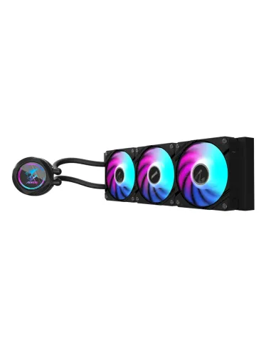 GIGABYTE AORUS WATERFORCE II 360 AIO Refrigerador de CPU líquido - 3x ventiladores ARGB de 120 mm, mecanismo de conexión