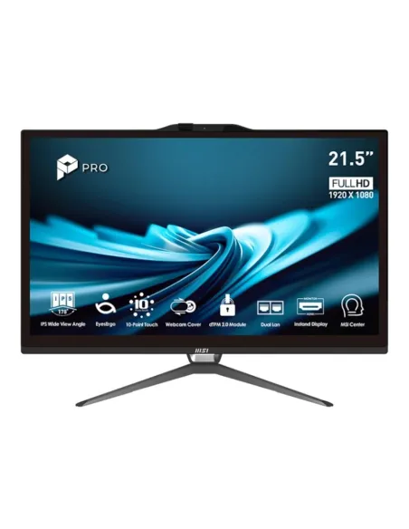 Ordenador all in one msi pro ap222t - 449es i5 - 14400 -  8gb -  ssd 256gb -  21.5 pulgadas fhd -  w11p